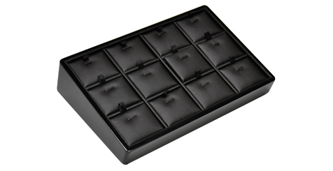 Bellaire Stackable Angled Charm Tray Black