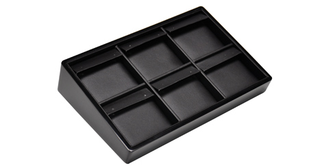 Bellaire Stackable Angled Flap Earring Tray Black