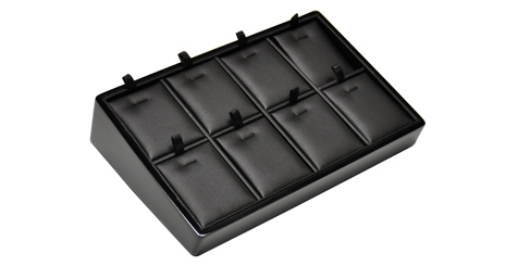 Bellaire Stackable Angled Charms Tray Black