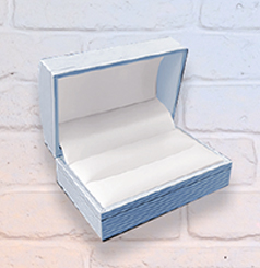 Firenze Silver Double Ring Box