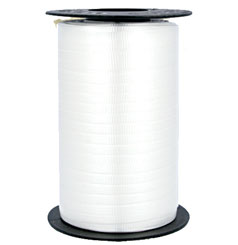 Crimped Curling Ribbon White