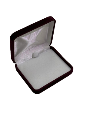 A box with a white cloth inside of it