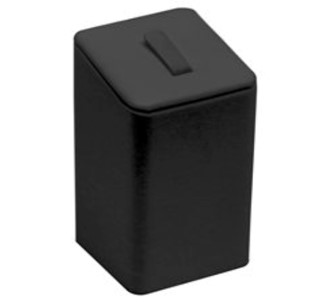 A black box with a handle on top of it.