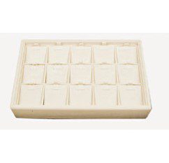 A tray of 1 2 white plastic trays.