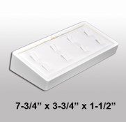 A white plastic box with the numbers 7-3 / 4 x 3-1 / 2