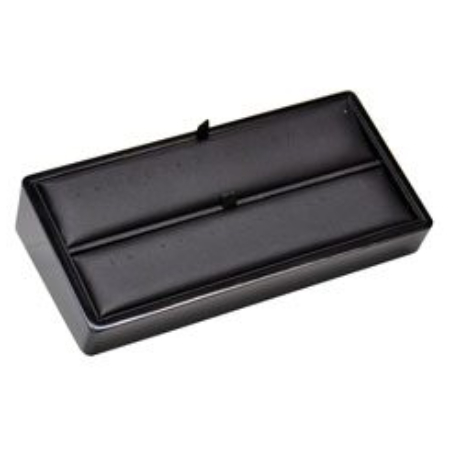 A black box with two compartments on top of it.