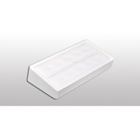 A white plastic box with six compartments.