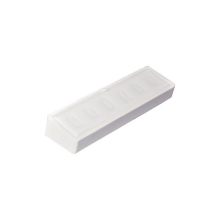 A white rectangular object with no background.