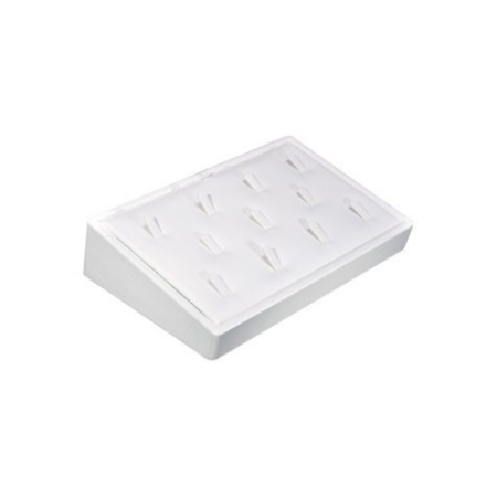 A white box with 1 2 compartments on top of it.