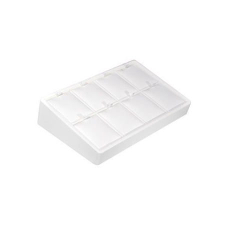 A white plastic box with many compartments.