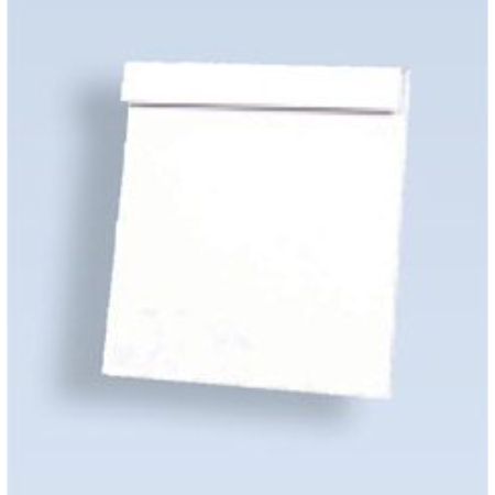 A white paper with a note on it.