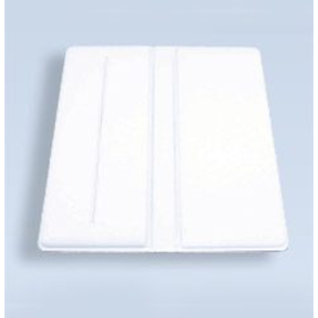 A white tablet case sitting on top of a table.